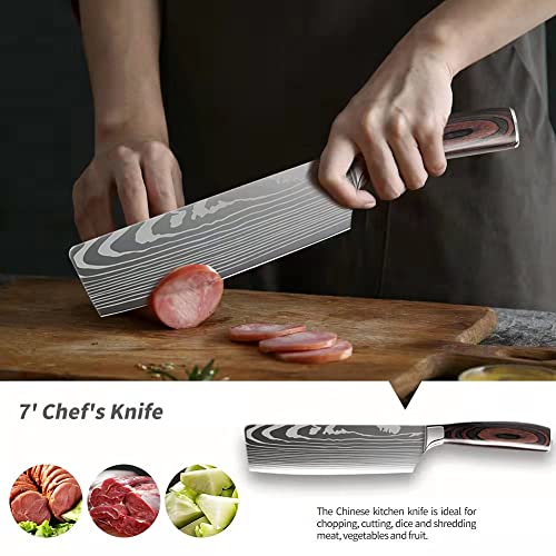 Hong Won Knife Set,3.5-8 Inch Set Boxed Knives,Premium German Stainless Steel Kitchen Knife,5 Pieces Knife Set-厨房刀套装