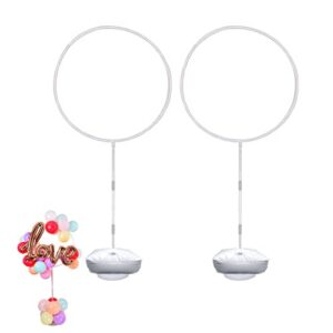 faylapa balloon round arch column stand set of 2 pack,stand round balloon column arch for birthday, wedding, baby shower, graduation, anniversary,party