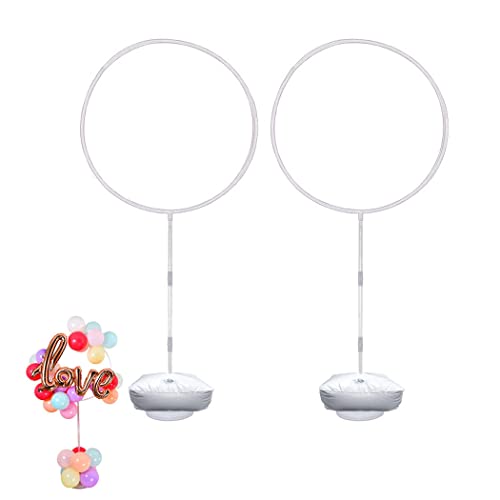 Faylapa Balloon Round Arch Column Stand Set of 2 Pack,Stand Round Balloon Column Arch for Birthday, Wedding, Baby Shower, Graduation, Anniversary,Party