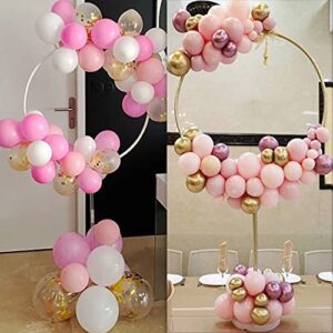 Faylapa Balloon Round Arch Column Stand Set of 2 Pack,Stand Round Balloon Column Arch for Birthday, Wedding, Baby Shower, Graduation, Anniversary,Party