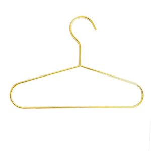 gazechimp portable iron hanger for children durable fabric hanger for babies, gold, 25.1x17.5cm