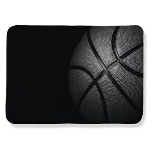 Area Rug Black Basketball for Living Room Dining Room Bedroom playroom Parent-Child Game mat Study Office Room Decor lz