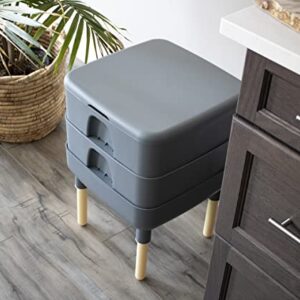 FCMP Outdoor - The Essential Living Composter, 2-Tray Worm Composter, Grey