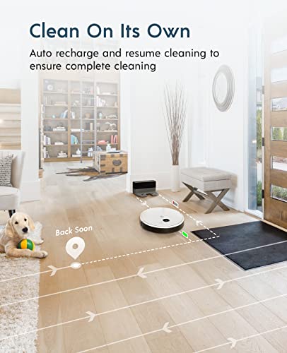 Yeedi vac Robot Vacuum with Advanced Mapping, 3000Pa Powerful Suction,Virtual Boundary, Carpet Boost, App ControlIdeal for Hard Floor, Carpet and Pet Family k650 Upgraded