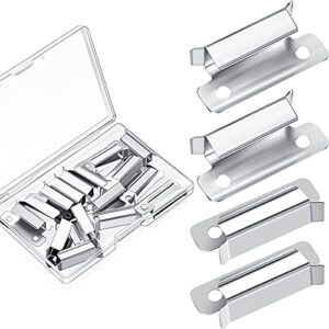 hotop 16 pieces bed clips clamp compatible with ender 3 pro, ender 3 v2, ender 3s, ender 5 pro, cr-20 pro, cr-10s pro and other creality 3d printer, stainless steel silver