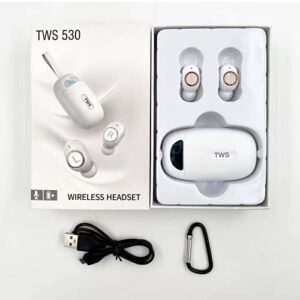 Wireless Earbuds For iPod Nano (7th generation) with Immersive Sound True 5.0 Bluetooth in-Ear Headphones - includes 2000mAh Charging Case - Stereo Calls Touch Control IPX7 Sweatproof Deep Bass