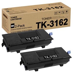 dra tk3162 tk-3162 1t02t90us0 toner cartridge (black,2 pack) replacement for kyocera ecosys p3045dn p3050dn p3055dn p3060dn toner kit printer