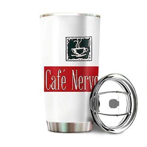 cafe nervosa stainless steel tumbler 20oz & 30oz travel mug