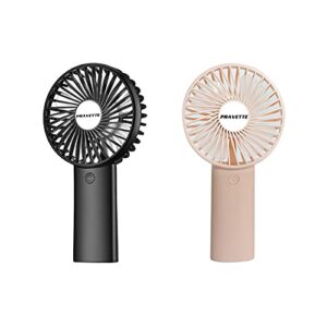 pravette personal handheld fan, portable mini handheld fan with 4000mah rechargeable batteries, 8-18 hours working time