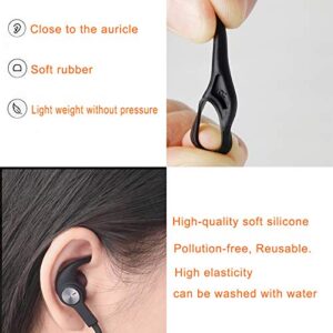 Pack: 3 Pairs (M) Ear Wing Tips Silicone Ear Hooks Replacement Ear Fins, 3 Pairs(LMS) Eartips Replacement Earbuds Tips for in Ear Sport Earphone, 2 Pcs 360° Cord Clips, for Jaybird x4 X3 x2 x More