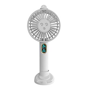 Double Nozzle Hand-held Misting Portable Mini Fan with Mobile Phone Holder, Personalized Cooling Humidifier, Sprayer Fan, Silent USB or Rechargeable, Suitable for Camping, Hiking, Outdoor