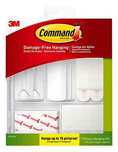 Command General Purpose Variety Kit, Hangs Up to 19 Items, Organize Damage-Free & Picture Hanging Kit, Indoor Use, Hangs up to 15 Pictures