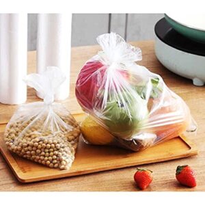 OausTect 12" X 16" Plastic Produce Bag 1 Roll, Clear Food Storage Bags for Fruits Vegetable, 350 Bags/Roll