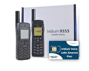 osat iridium 9555 satellite phone & sim card with latin america 500 minutes / 365 day validity