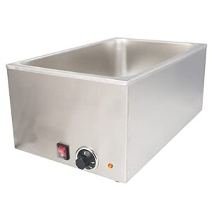 cmi commercial food warmer,electric soup warmer,20" x 12" size, stainless steel bain marie, buffet food warmer steam table for catering and restaurants，120v, 1200w