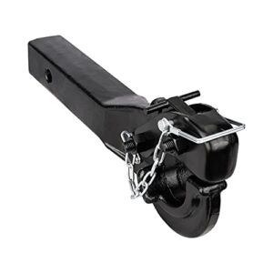 angcosy 10-ton pintle hook trailer hitches receiver hook for 2” hitches hitch hook military receiver, 20000 lbs, 15” length