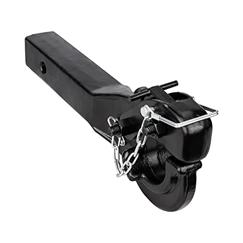 ANGCOSY 10-Ton Pintle Hook Trailer Hitches Receiver Hook for 2” Hitches Hitch Hook Military Receiver, 20000 lbs, 15” Length