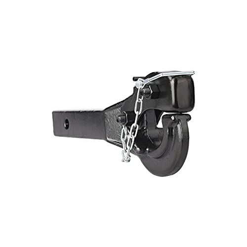 ANGCOSY 10-Ton Pintle Hook Trailer Hitches Receiver Hook for 2” Hitches Hitch Hook Military Receiver, 20000 lbs, 15” Length