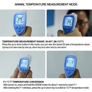 Veterinary Thermometer, Fast Digital Veterinary Thermometer, Pet Thermometer for Pig, Cattle, Sheep, Dog, Horse (Without Battery)