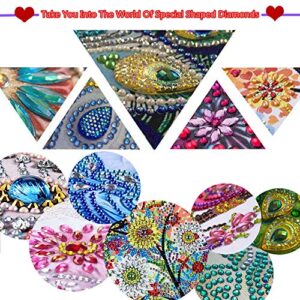 Alloyseed 5D Diamond Painting Folding Storage Cube Box, Foldable Storage Basket Bin Embroidery Cross Stitch Picture Arts Craft for Home Closet Cabinet Bedroom Toys Sundries Organizer 6.7X6.7X6.7