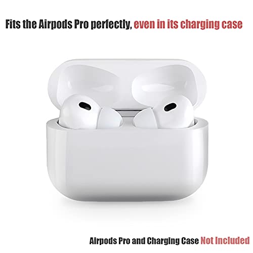 ToneGod AirPods Pro Replacement Ear Tips [3 Pairs] for AirPods Pro, Silicon Earbuds Tips with Noise Reduction Hole, Fit in The Charging Case (Sizes S/M/L, White)