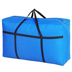 heavy duty large storage bags 180 liters with carrying handles and reinforced seams zippers for moving，camping，packing and clothes storage
