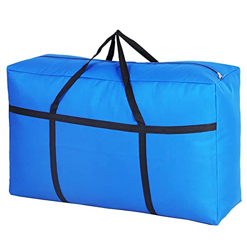 Heavy Duty Large Storage Bags 180 Liters with Carrying Handles and Reinforced Seams Zippers for Moving，Camping，Packing and Clothes Storage