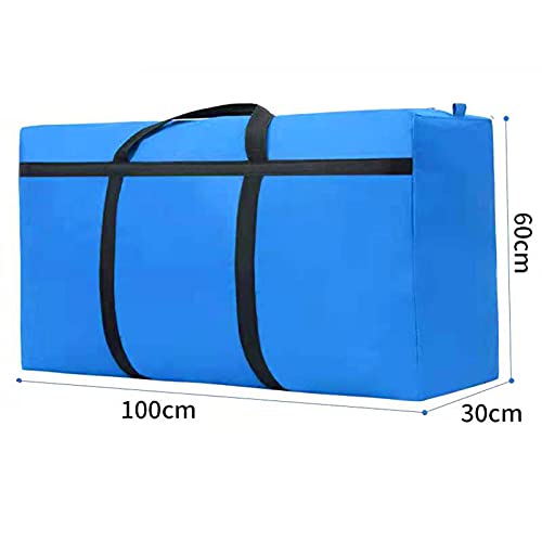 Heavy Duty Large Storage Bags 180 Liters with Carrying Handles and Reinforced Seams Zippers for Moving，Camping，Packing and Clothes Storage