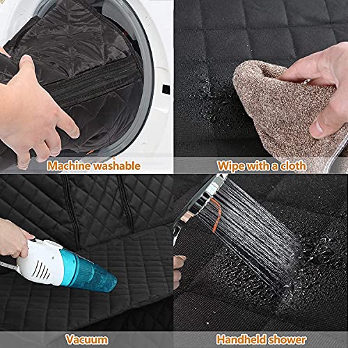 Ataqus Dog Car Seat Covers，100% Waterproof Pet Seat Cover，Scratch Proof, Heavy Duty and Nonslip Pet Bench Seat Cover,Capable for Cars, Trucks & SUVs