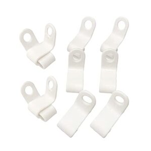 Hanger Hooks Clothes Hanger Connector Hooks 10 Pieces Thickened Hanger Extender Clips ，Buckle Hook for Closet Space Savers and Organizer Closets superimposed to Connect (White)