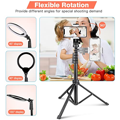 Aureday 12” LED Ring Light with Stand and Phone Holder, Video Light 3000K-6000K Dimmable Selfie Ringlight for YouTube Video/Live Stream/Makeup