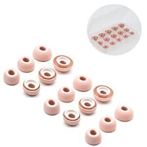 artibox 5 pairs(15pcs) silicone ear tips earbuds cover anti-slip anti-drop sport earphone accessories compatible with airpods pro with storage box(s/m/l)(pink)