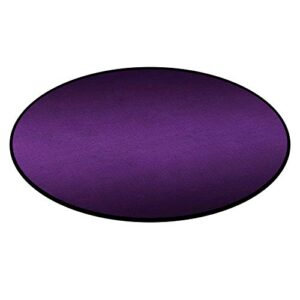 Purple Round Area Rug Ombre Coffee Table Mats for Study Bedroom Office Meeting Living Room Diameter 3 ft