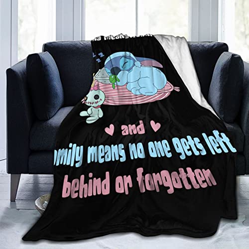 Cartoon Throw Blanket Ultra-Soft Cozy Microfiber Fleece Throw Blankets for Home Couch, Bed and Sofa 60"x80"