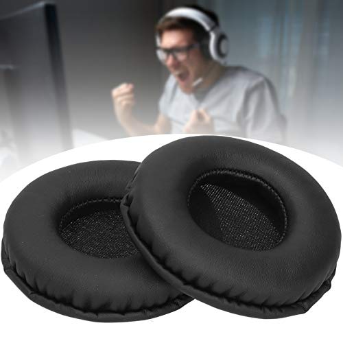 Headphone Ear Pads, Replacement Cotton Cushion Sponge Headset Earpads Earmuffs Foam Earbuds Cover for Skullcandy HESH/HESH 2.0(Black)