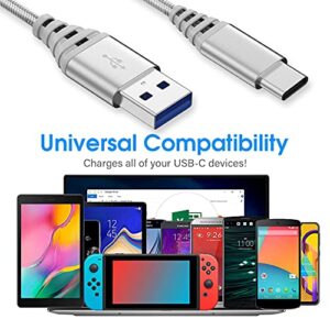 Long USB Type C Cable 10FT+6FT Charger Charging Cord for Moto G Power/G Stylus 2022 2020 2021,G 5G/G Fast/G Play/G Pure,G7 Power/G7 Play,Z4 Z3,Edge 2022,LG Stlyo 6 5,Motorola One 5G/G100,Fast Charge