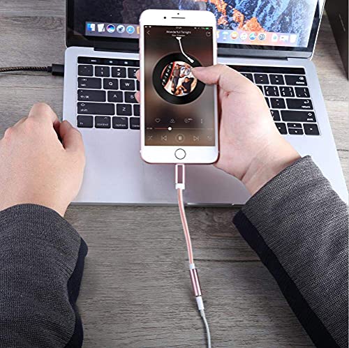 Wahbite 3 in 1 Nylon Braided Aux Cord Adapter Combined Sets for iPhone 12 11 Xs Max XR X 8 7 6 5 to Car/Home Stereo/Speaker/Headphone, Lightning to 3.5mm Audio Jack Adapter + 3.5mm Auxiliary Cable