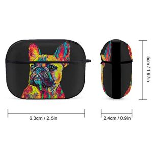 Cute French Bulldog Airpods Case Cover for Apple AirPods Pro Cute Airpod Case for Boys Girls Silicone Protective Skin Airpods Accessories with Keychain