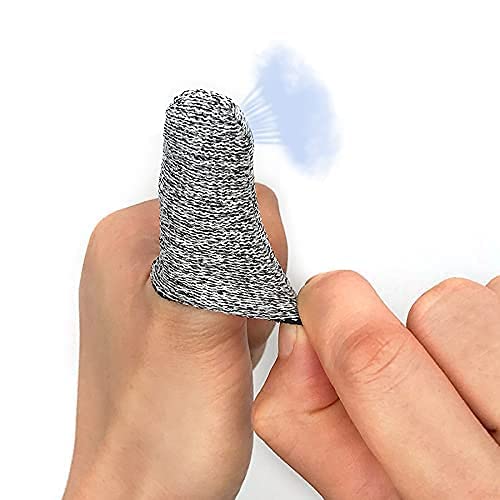 12 PCS Cut Resistant Finger Cots Protector Finger Sleeve Protectors Reusable Finger Covers Finger Protection Cots for Kitchen, Work, Sculpture, Anti-Slip, Reusable