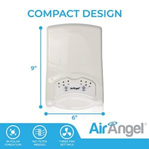 Air Angel AA300 Air Purifier for Home, Office, and Car - Energy Efficient Odor Eliminator with Polar Ionization and AHPCO Technology - Indoor Air Purification and Sanitation - Car Adaptor Included