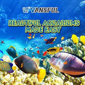 VANSFUL 6 in 1 Aquarium Test Strips, 100 Strips Fish Tank Test Kit for Testing Freshwater Saltwater Pond,Accurate Nitrate Nitrite Chlorine Carbonate Hardness (GH & KH) and pH