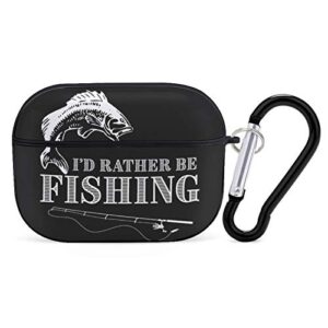bass fishing design airpods case cover for apple airpods pro cute airpod case for boys girls silicone protective skin airpods accessories with keychain