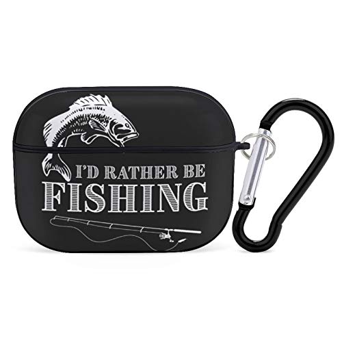 Bass Fishing Design Airpods Case Cover for Apple AirPods Pro Cute Airpod Case for Boys Girls Silicone Protective Skin Airpods Accessories with Keychain