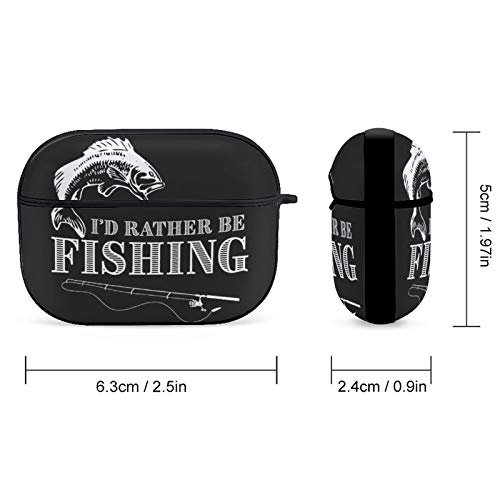 Bass Fishing Design Airpods Case Cover for Apple AirPods Pro Cute Airpod Case for Boys Girls Silicone Protective Skin Airpods Accessories with Keychain