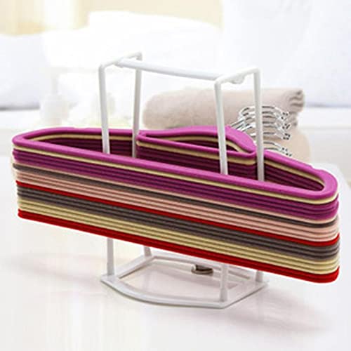 Garment Hanger Organizer, Space-saving PP Drying Rack Stacker With Lifting Handle