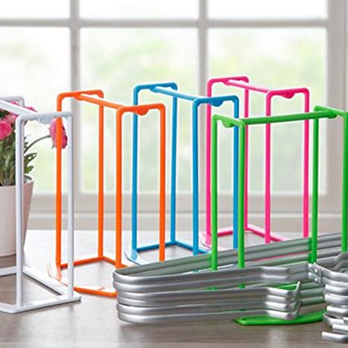 Garment Hanger Organizer, Space-saving PP Drying Rack Stacker With Lifting Handle