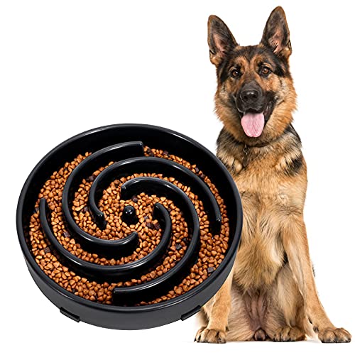 JASGOOD Slow Feeder Dogs Bowl for Large Dogs,Anti-Gulping Pet Slower Food Feeding Bowls Stop Bloat,Preventing Choking Healthy Design Dogs Bowl