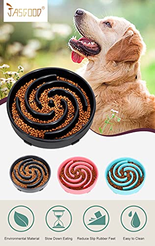 JASGOOD Slow Feeder Dogs Bowl for Large Dogs,Anti-Gulping Pet Slower Food Feeding Bowls Stop Bloat,Preventing Choking Healthy Design Dogs Bowl