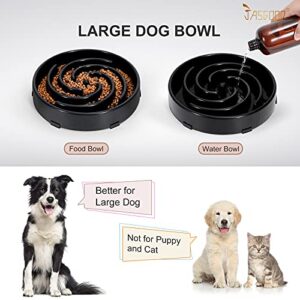 JASGOOD Slow Feeder Dogs Bowl for Large Dogs,Anti-Gulping Pet Slower Food Feeding Bowls Stop Bloat,Preventing Choking Healthy Design Dogs Bowl