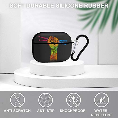 Drum Musiccian Drumstick Drummer Airpods Case Cover for Apple AirPods Pro Cute Airpod Case for Boys Girls Silicone Protective Skin Airpods Accessories with Keychain